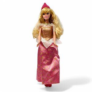 1999 Disney Princess Sleeping Beauty Aurora Mattel Doll 11" Tall Pink Gown Dress